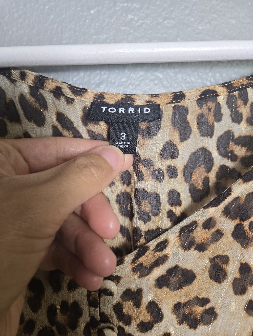 Torrid Leopard Print Sheer Dress Size 3X - Picture 4 of 16